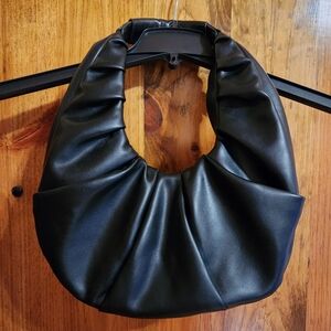 Urban Expressions Yvette Vegan Leather Hobo Handbag Black